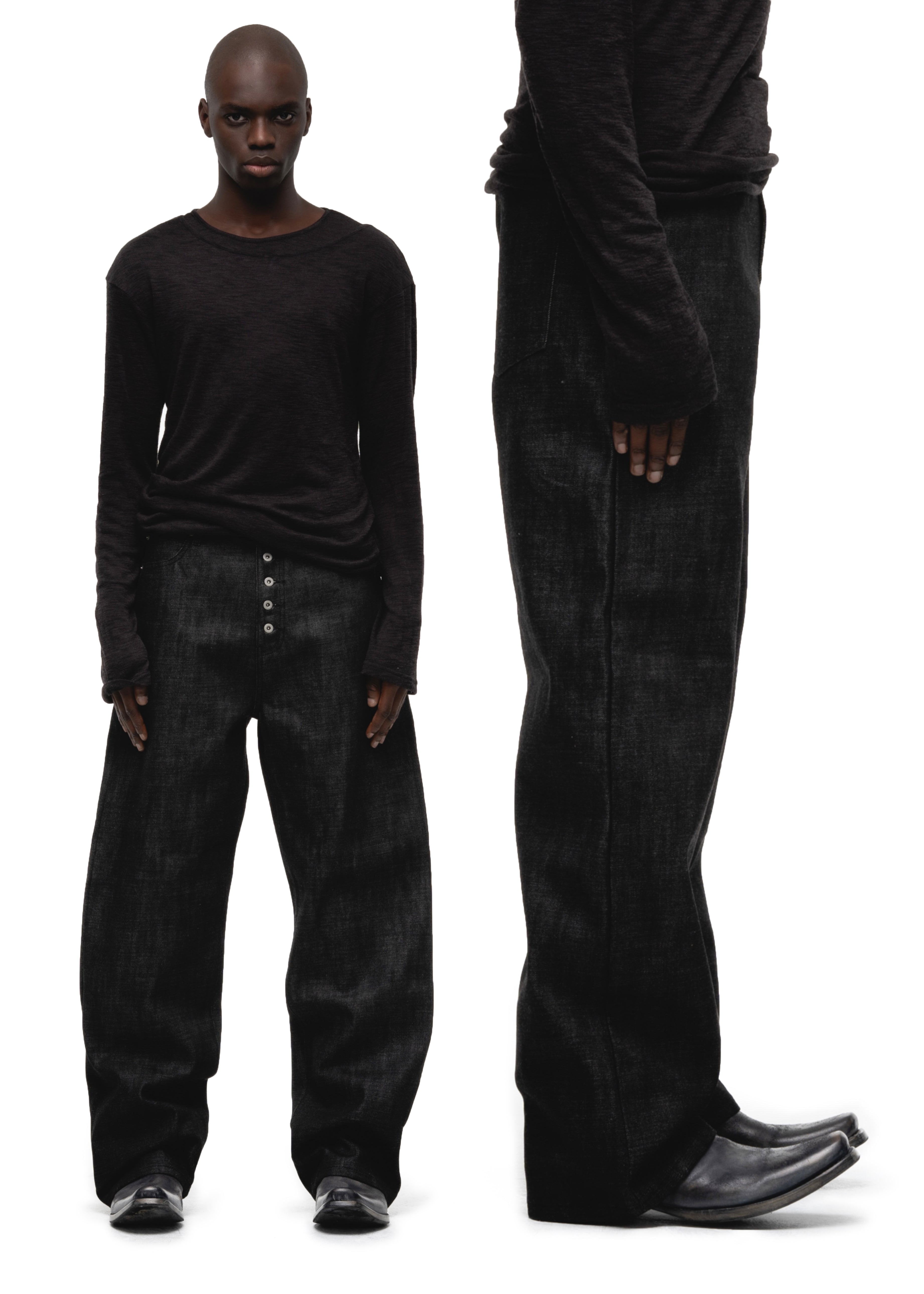 RAW DENIM JAPANESE REGULAR FIT BLACK – NO/FAITH STUDIOS