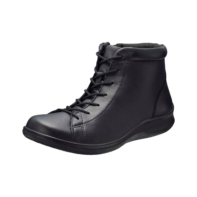 アキレス・ソルボ C 534 黒｜やわらか羊革3Eショートブーツ｜撥水