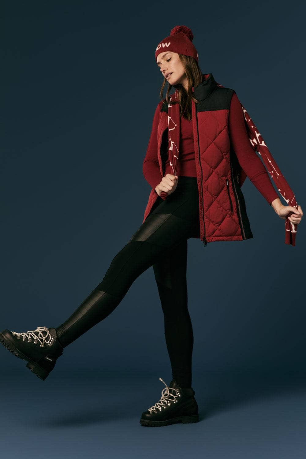 Davos I Long Vest, Deep Red | Alp N Rock | Women's Vest