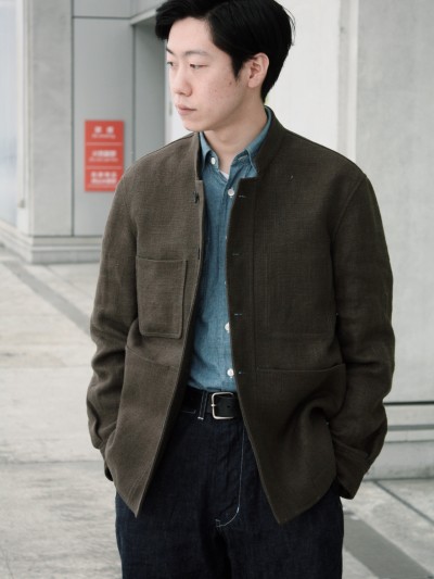 S.E.H KELLY / BURLAP LINEN WORK JKT | ARCH STELLAR PLACE
