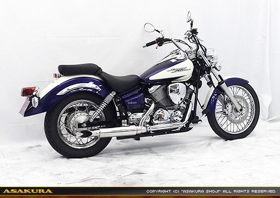 浅倉商事：ドラッグスター250用 US-T900タイプマフラー