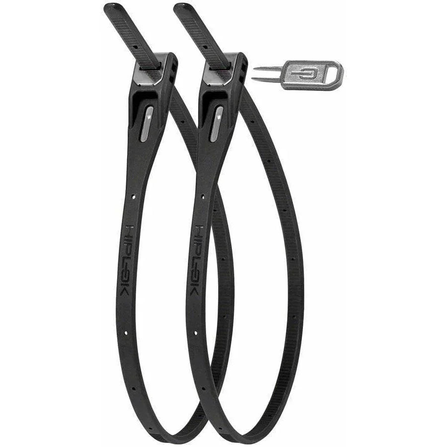 Hiplok Z-Lok Security Tie Bike Lock Twin Pack: All Black – Bicycle