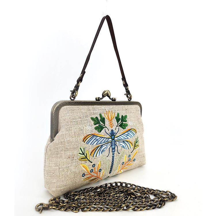 Dragonfly Vintage Kisslock Bag – www.comecoinc.com