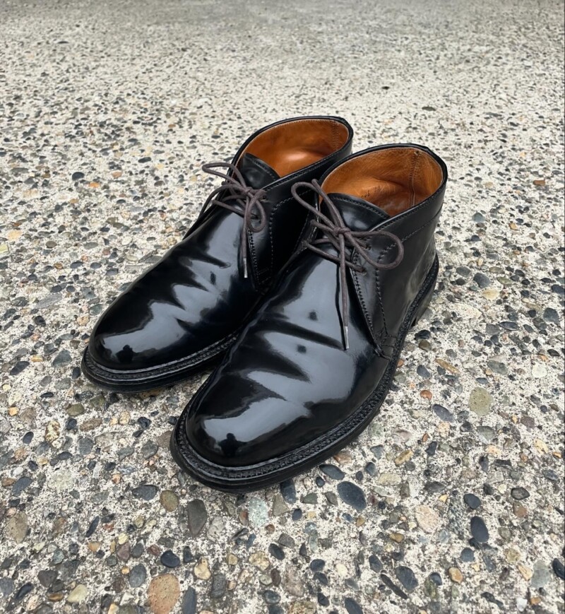 ALDEN1340シェルコードバン、チャッカブーツのお手入れと修理