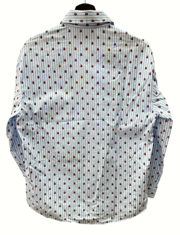 グッチ GUCCI 長袖 シャツ ワイシャツ カラーシャツ ブラウス フロント