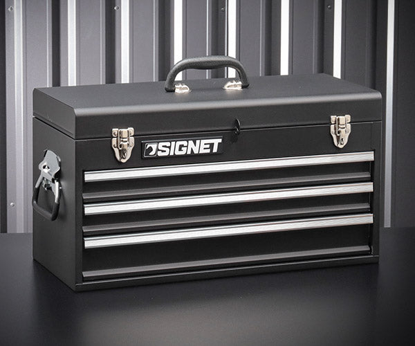 シグネット 3段ツールボックス マットブラック トレイ無 (54380