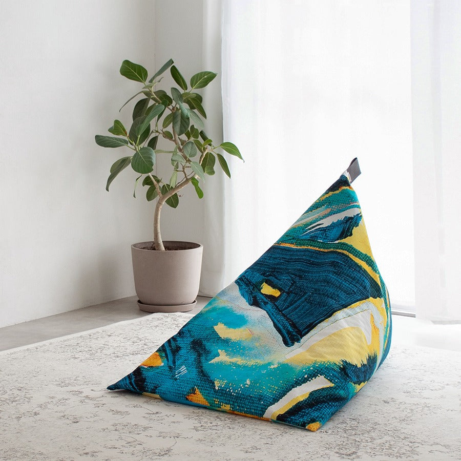 ビーズクッション | tetra テトラ |日本製 | 天然素材 | 畑山太志