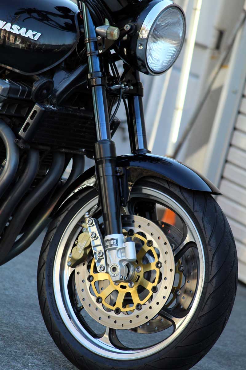 ゼファー1100 オーリンズ正立フロントフォーク取付 【 10％割引して