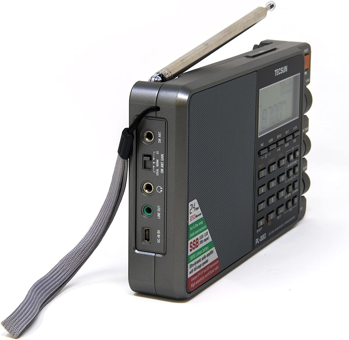Tecsun PL880 PLL Dual Conversion AM FM Shortwave Portable Radio