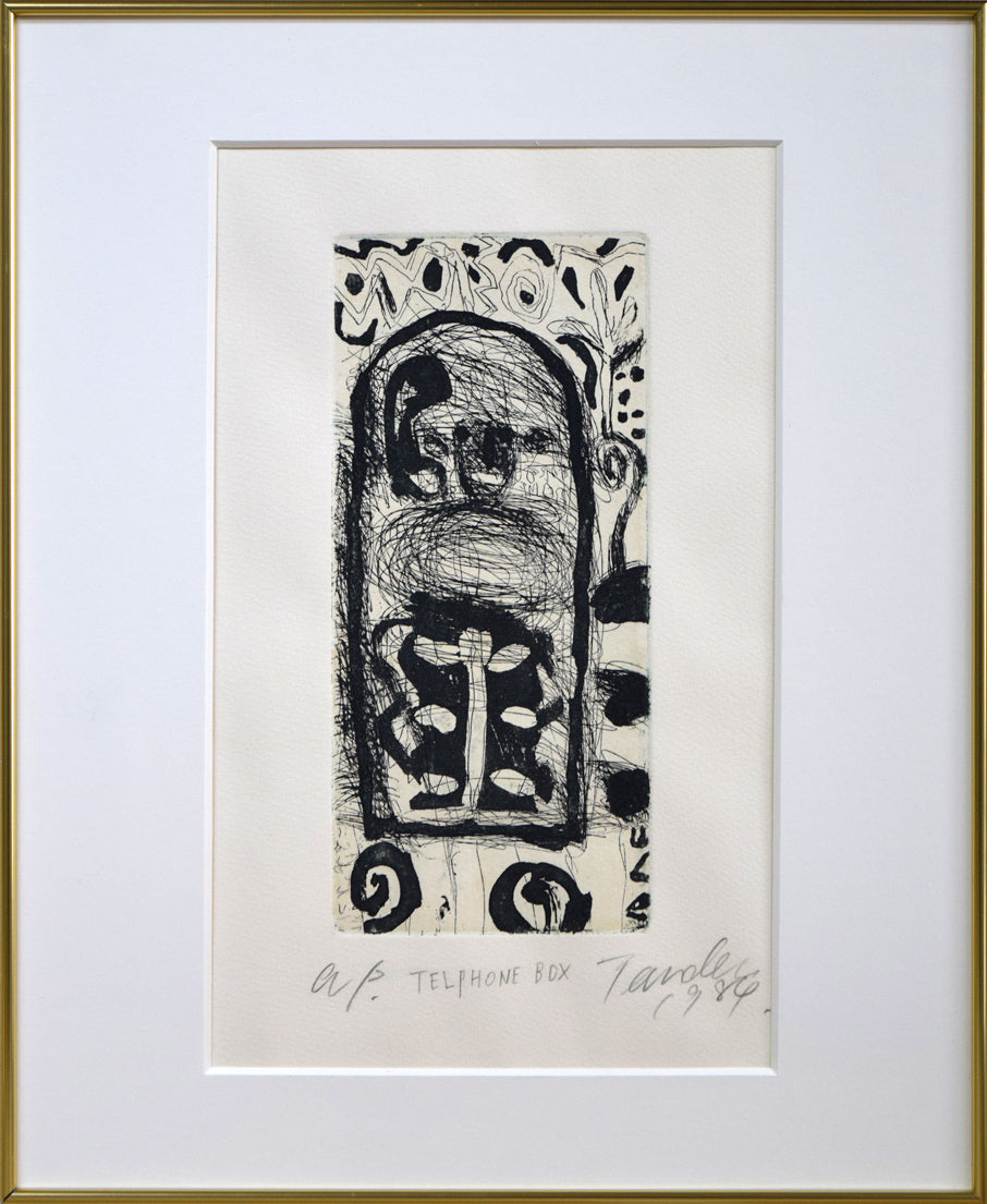 寺田一行「TELPHONE BOX」銅版画 絵画買取・販売の小竹美術