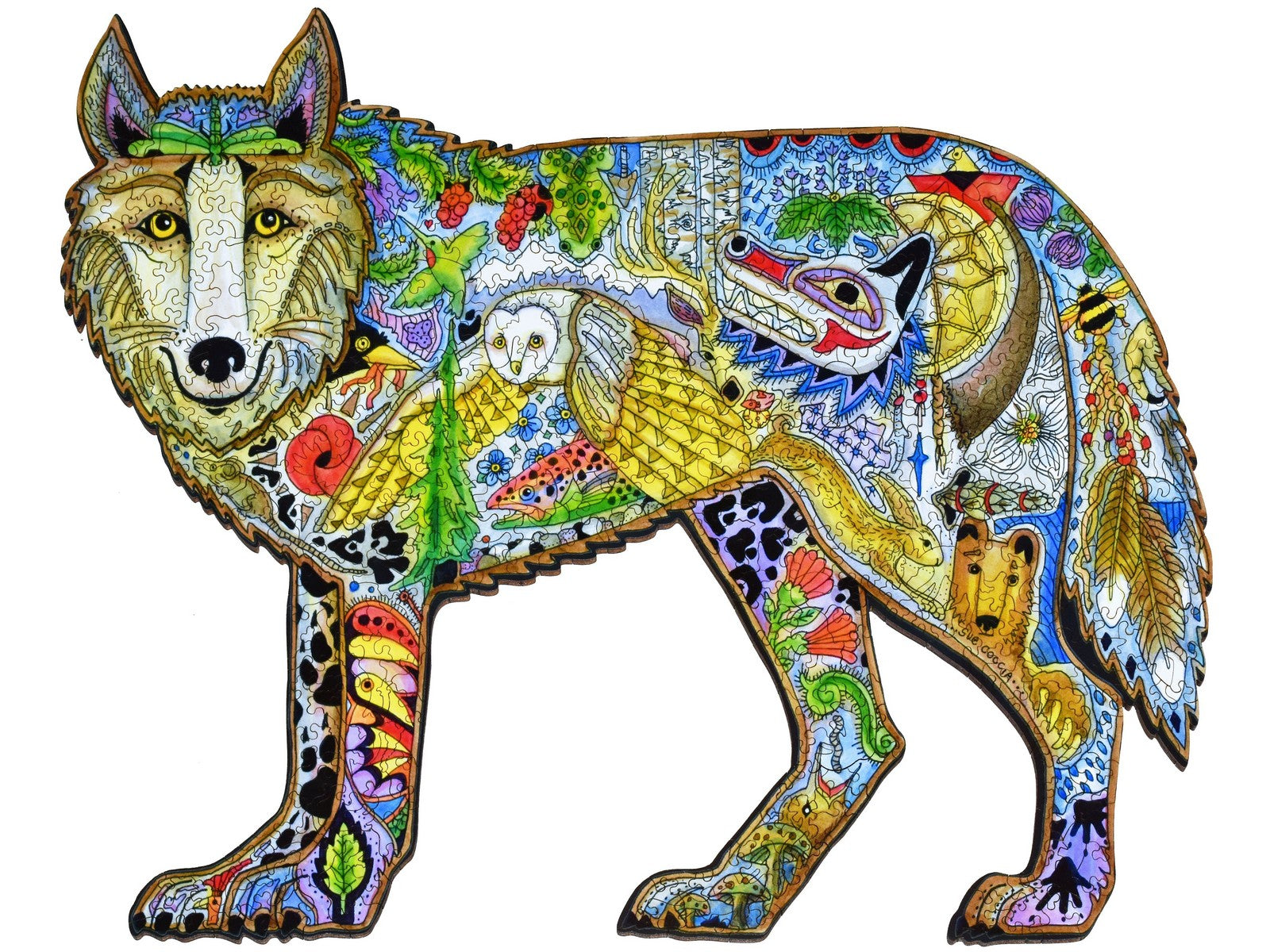 Wolf Wooden Jigsaw Puzzle | Liberty Puzzles