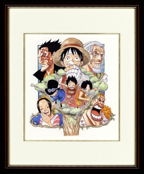 激レア】ONE PIECE ワンピース 10周年 高級複製原画 ワンピース 複製