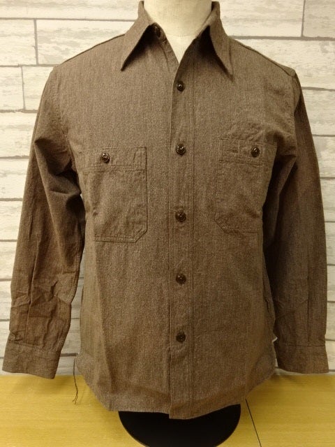 バズリクソンズ 杢ツイストシャンブレーワークシャツ BR26082-138