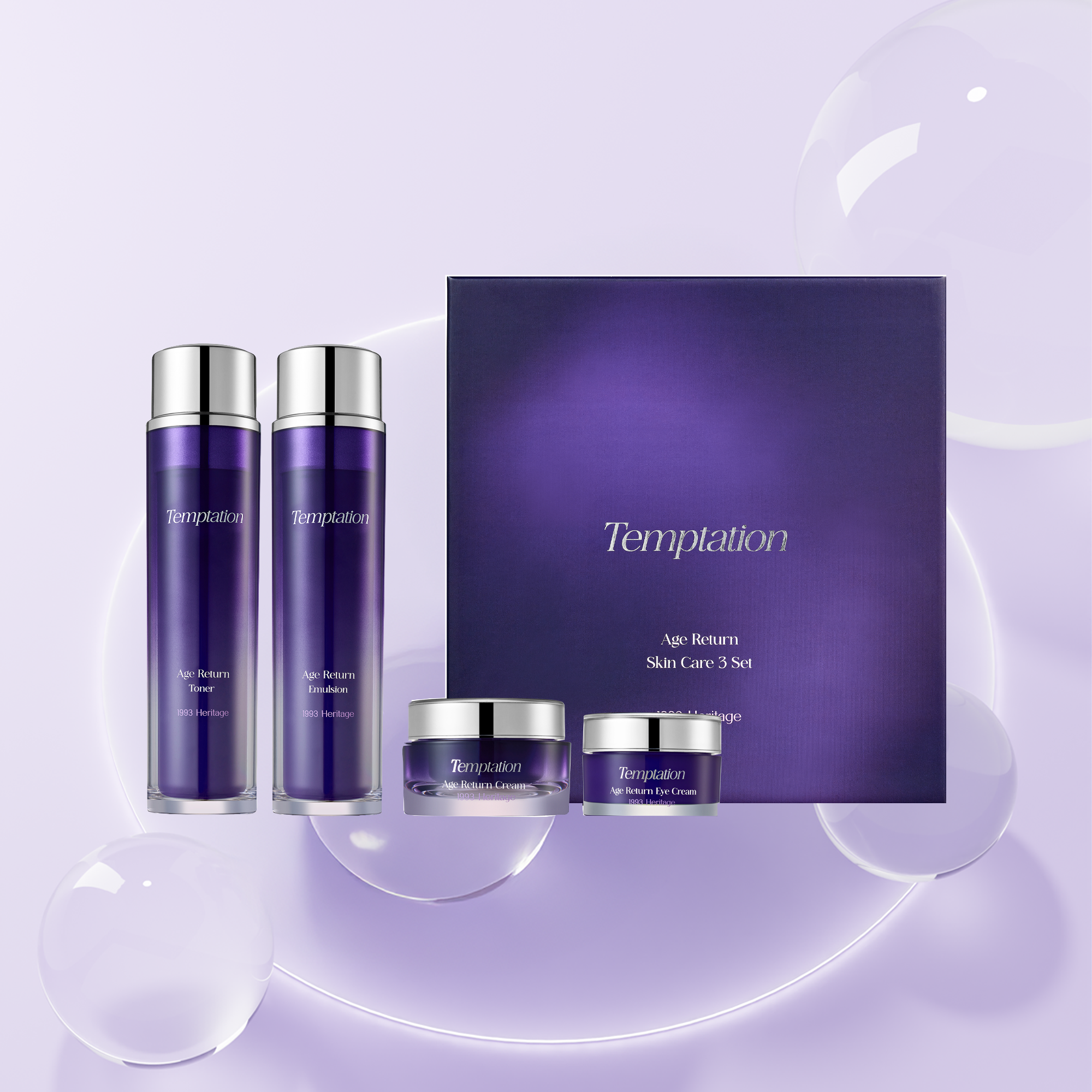 テンプテーション エイジ リターン スキンケア 3 セット – 韓国コスメ