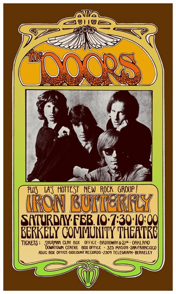 Bob Masse - The Doors - Berkeley - Concert Poster – TrippyStore