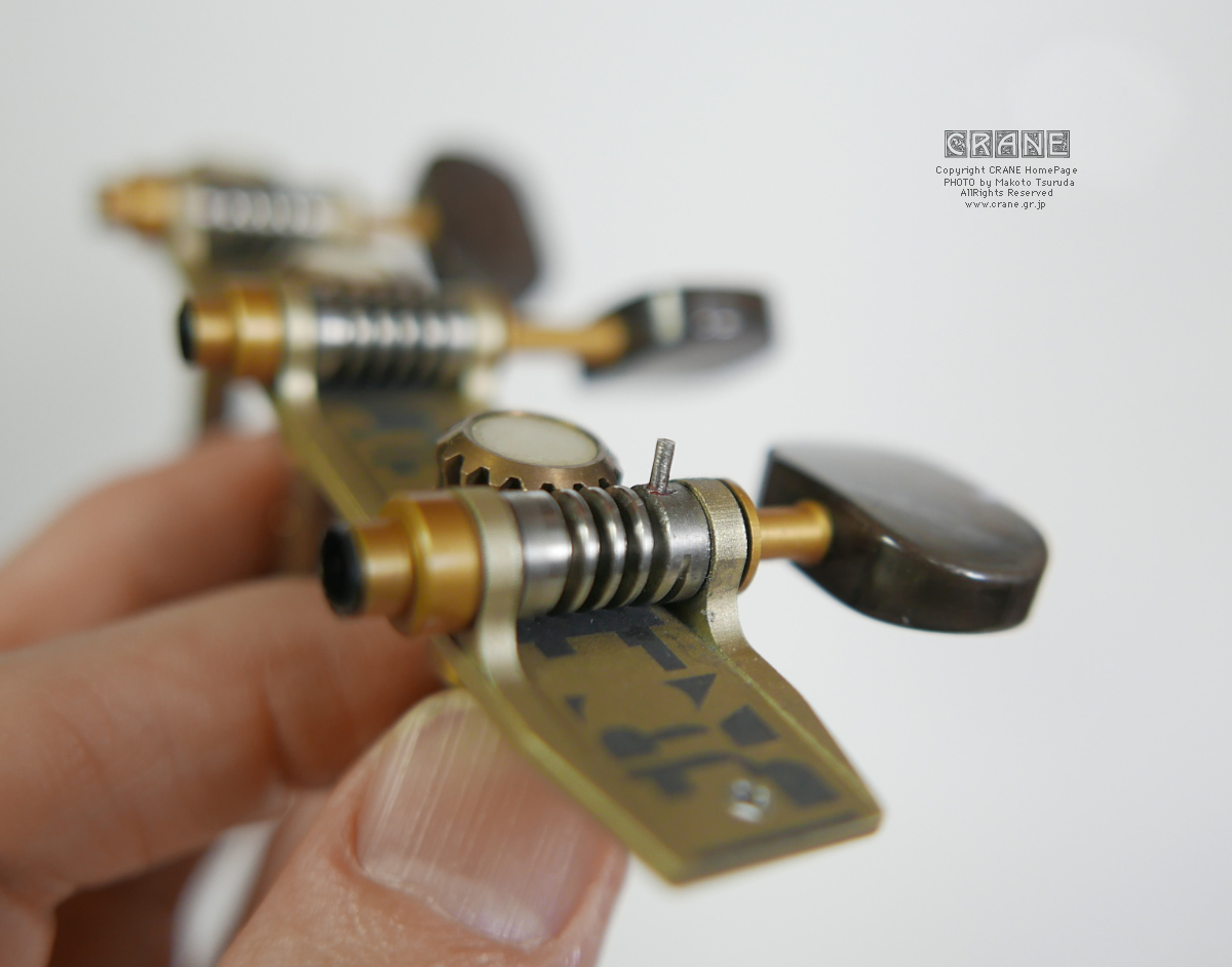 ○ 機械式糸巻きのペグ折れ修理 CRANE リペアでおじゃる