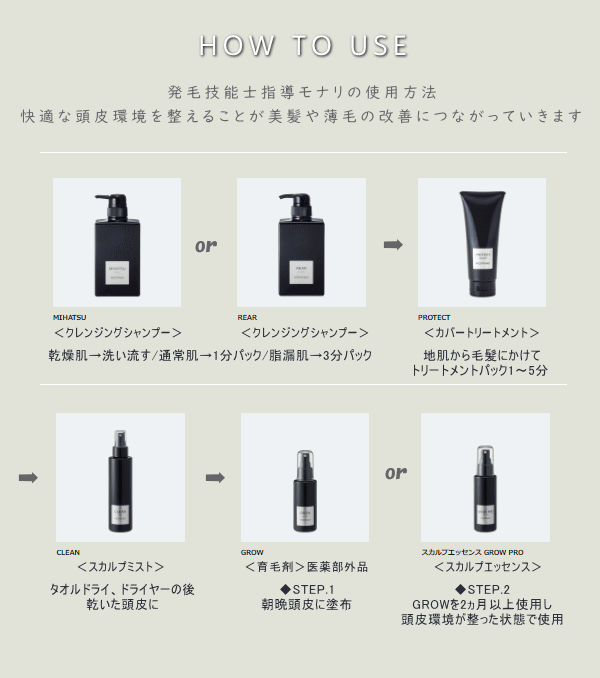 MONNALI モナリブラックシリーズ【正規取扱店】販売。美容室シャンプー