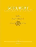 シューベルト／歌曲集 第1巻（中声用、原典版）《輸入声楽，合唱譜