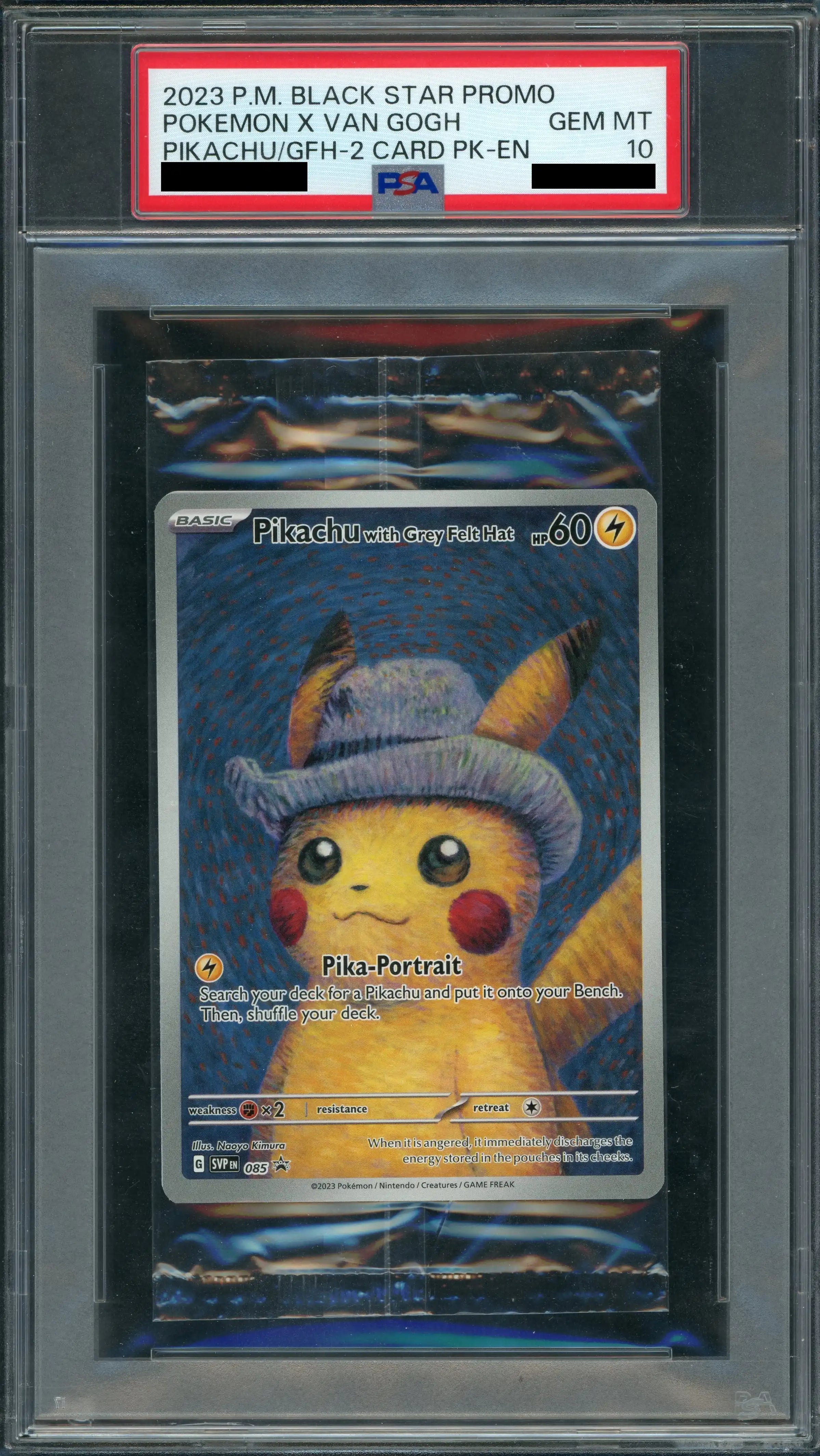 PSA10】【未開封プロモ】Pikachu with Grey Felt Hat 085/SVPEN(英語版