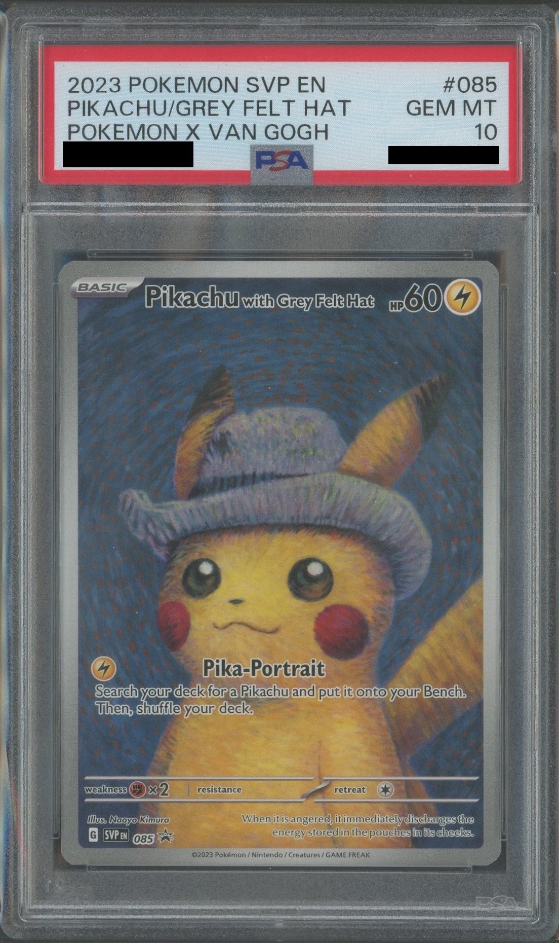PSA10】Pikachu with Grey Felt Hat 085/SVPEN(英語版:ゴッホ