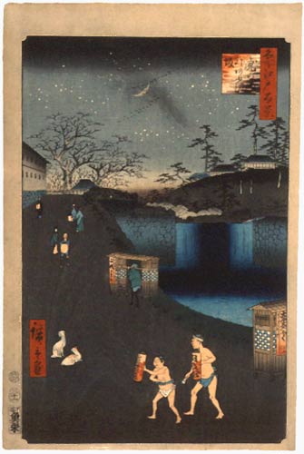 名所江戸百景 虎の門外あふひ坂 | 那珂川町馬頭広重美術館