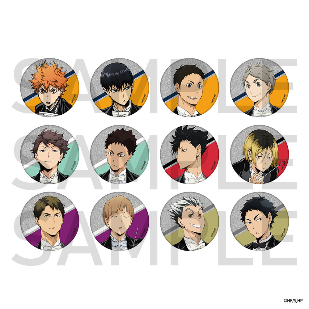 ハイキュー!! ランダムグリッター缶バッジ（オーケストラ）全12種 BOX