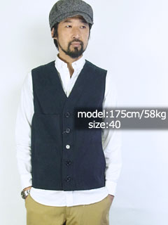 FILSON [フィルソン] MOLESKIN VEST ネイビー-Jalana
