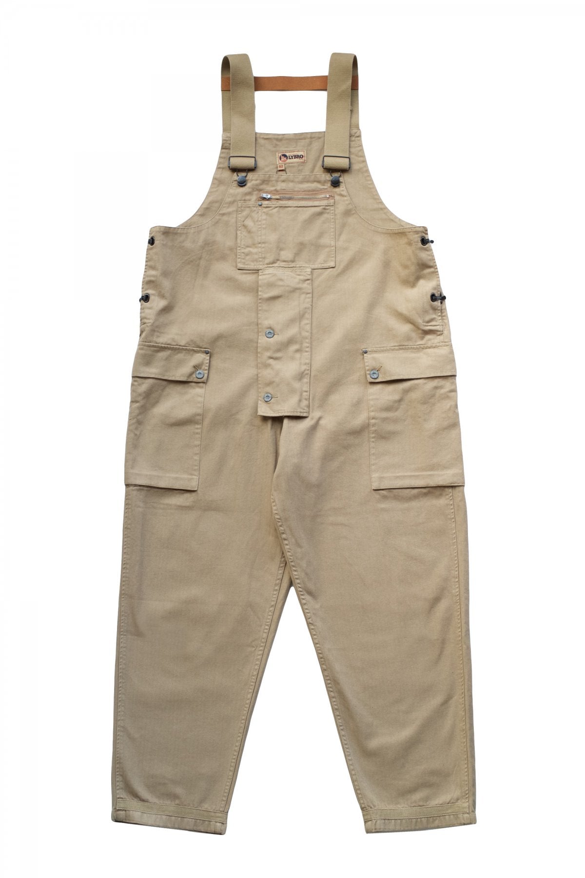 NIGEL CABOURN - LYBRO NAVAL DUNGAREE HERRINGBONE - TAN – PHAETON