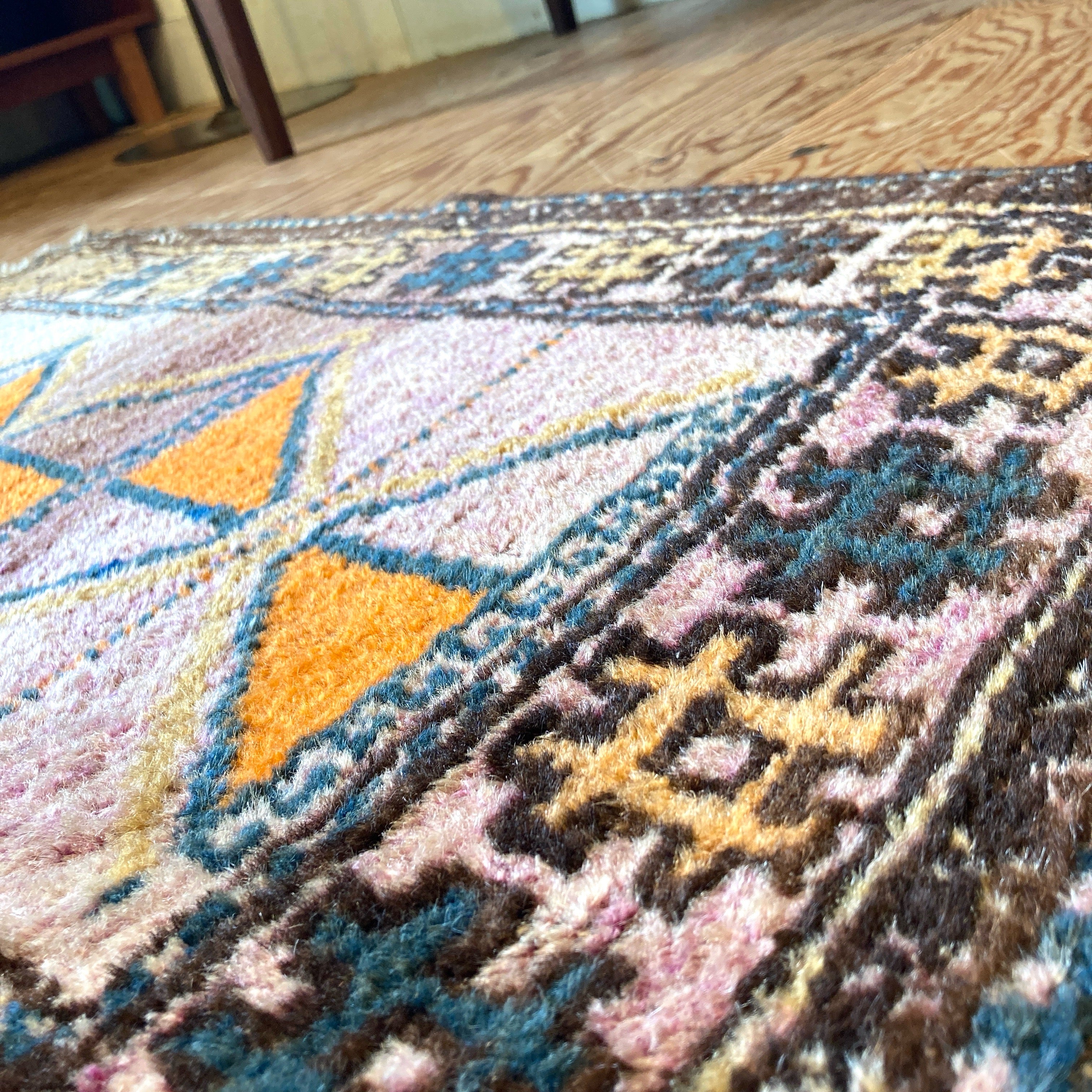 トライバルラグ ウール アフガニスタン ヴィンテージ 中古 ラグ敷物