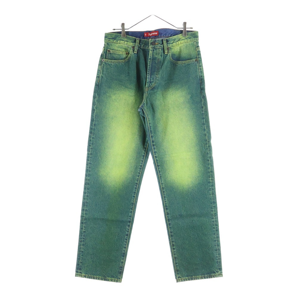 SUPREME(シュプリーム) 23AW Regular Jean Overspray Green レギュラー
