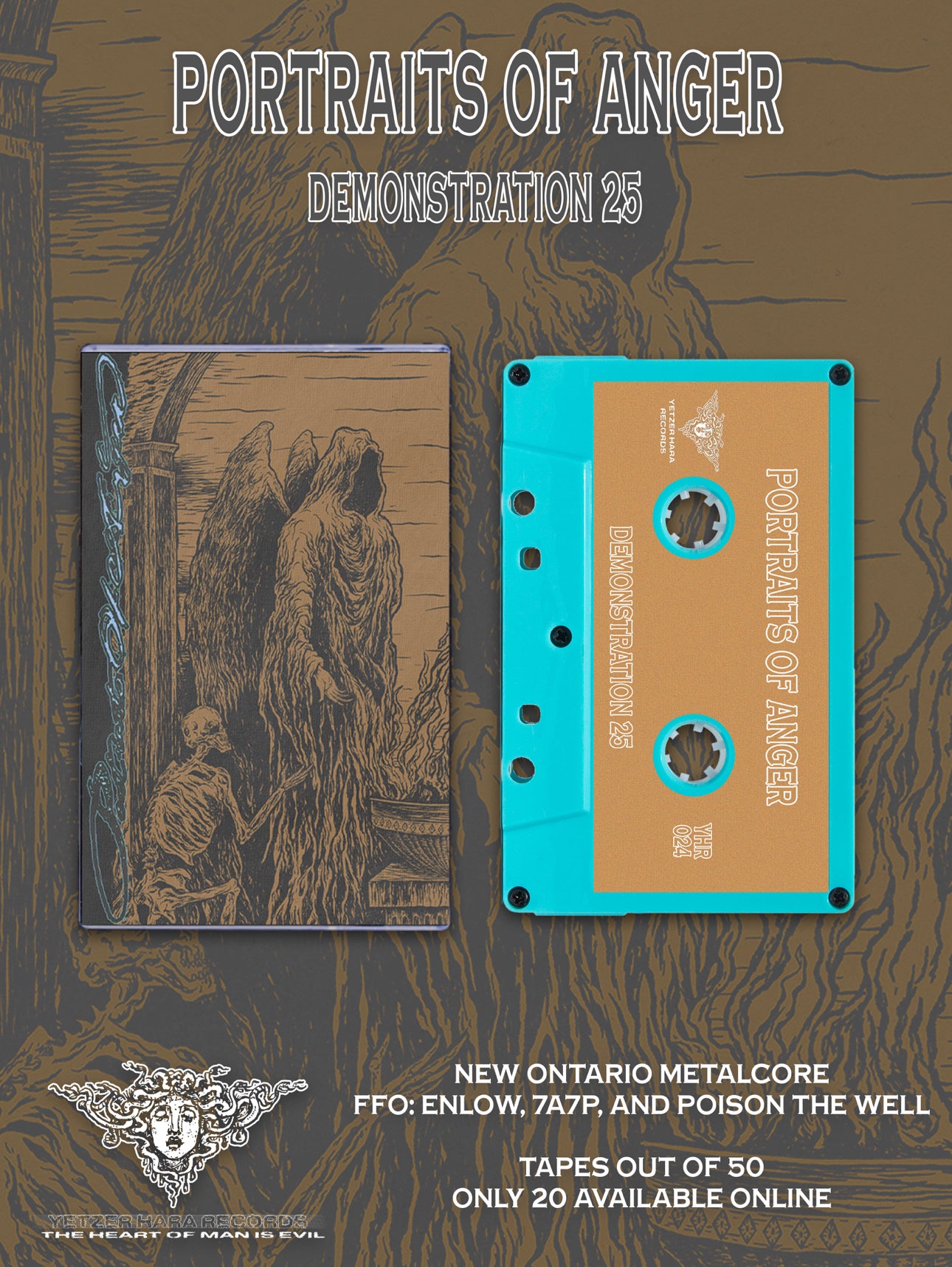 PORTRAITS OF ANGER - DEMONSTRATION 25 TAPES – Yetzer Hara Records
