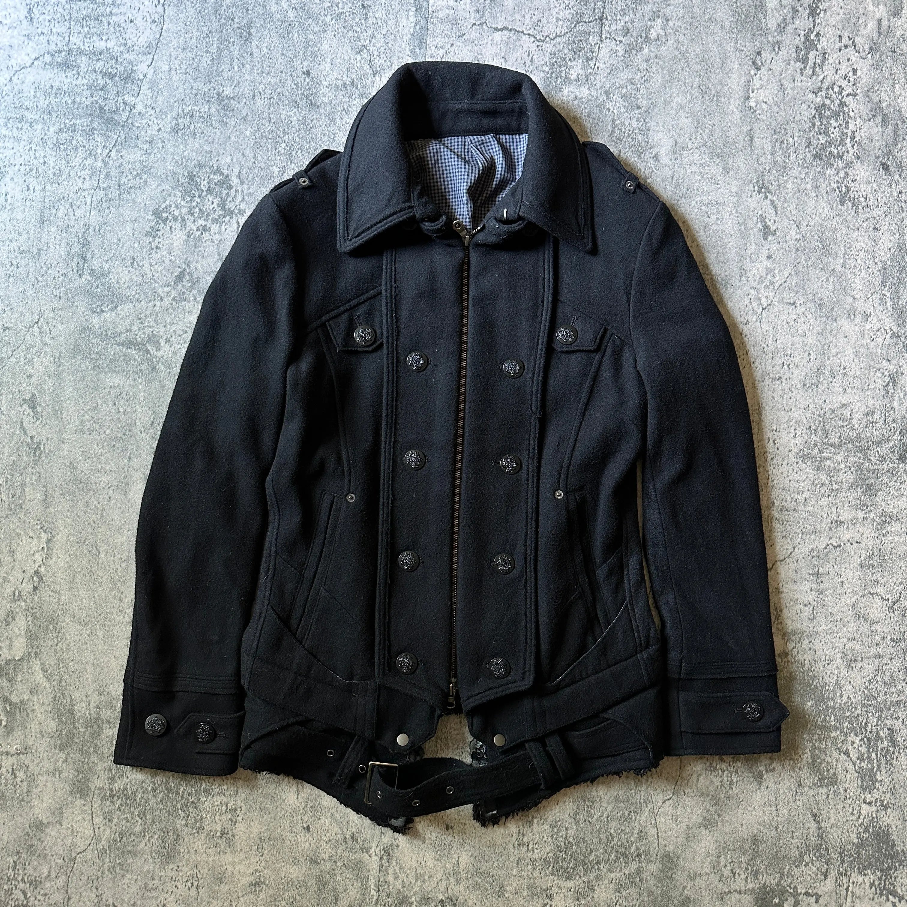 2000s PPFM Convertible Fur Napoleon Jacket - 269archive – 269Archive