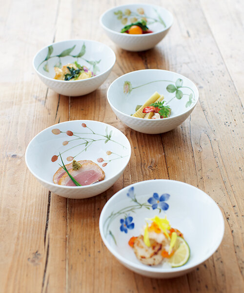 あづまの路 14cmボウルセット(5個)(絵変り) | ノリタケ食器公式