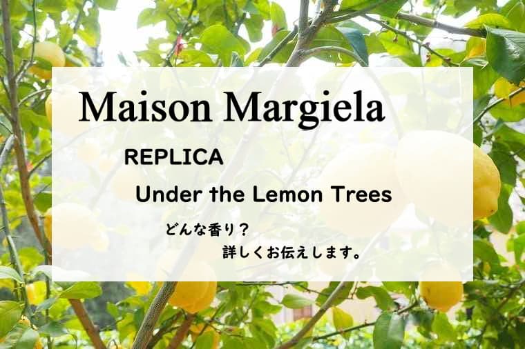 メゾンマルジェラ】レプリカ アンダーザレモンツリーのレビュー