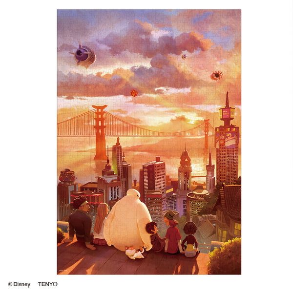 キャンバス スタイル ジグソーパズル 1000ピース 「夕景に偲ぶ（ベイ