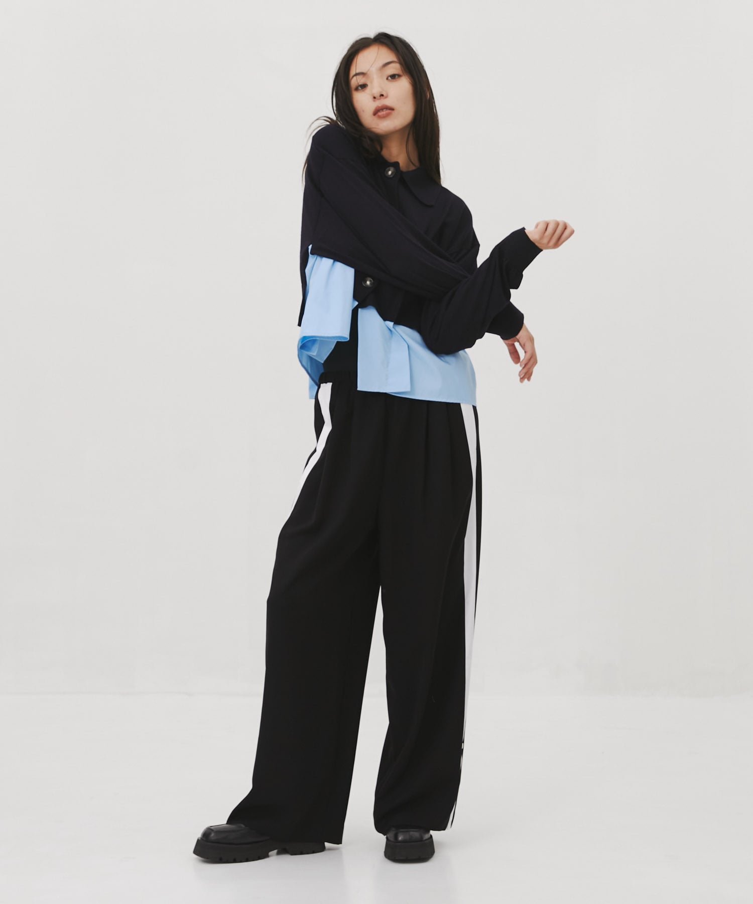 SHIRT-LAYERED WIDE-PANTS｜ENFOLD（エンフォルド）公式通販｜THE