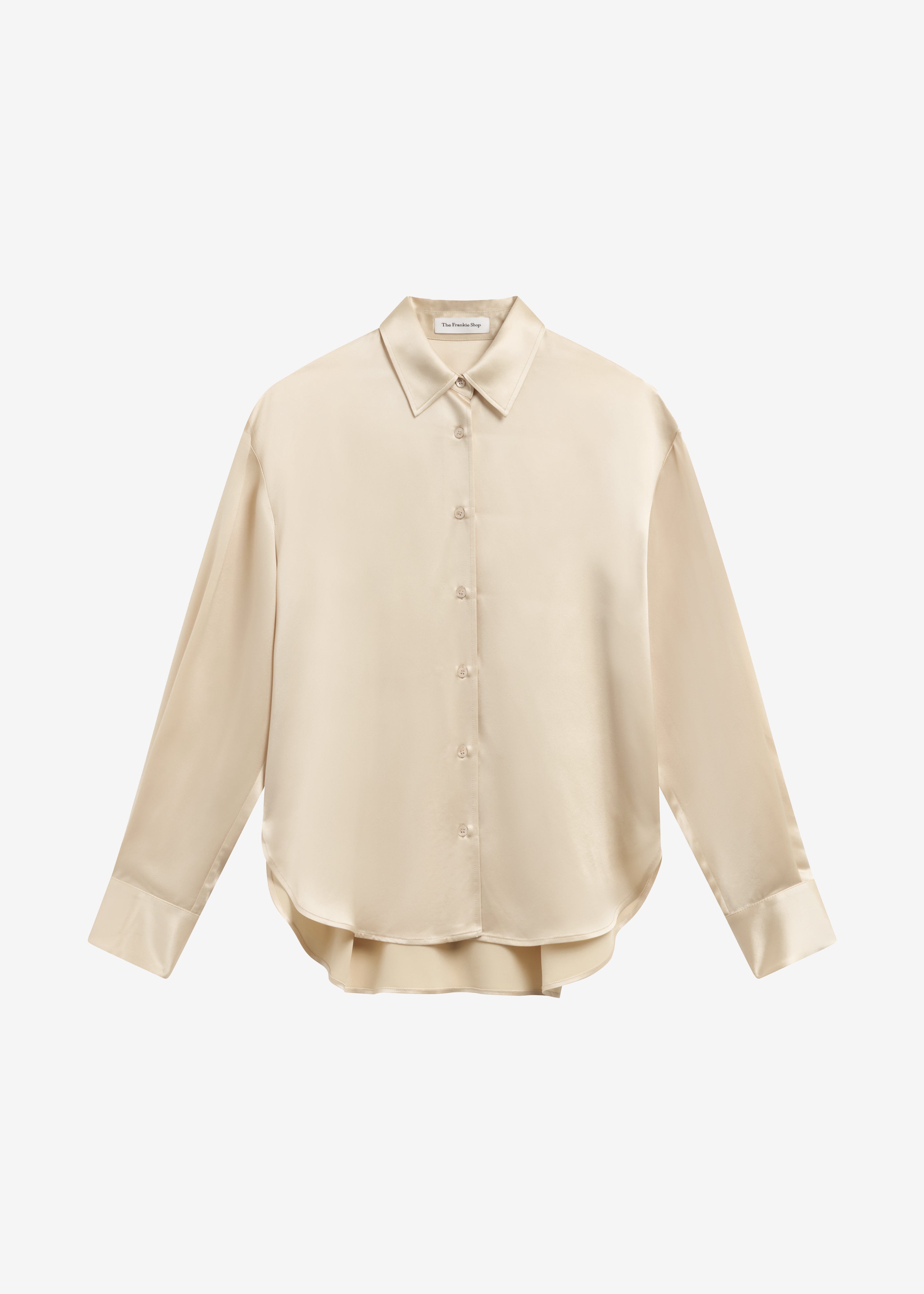 Peri Satin Shirt - Champagne – The Frankie Shop