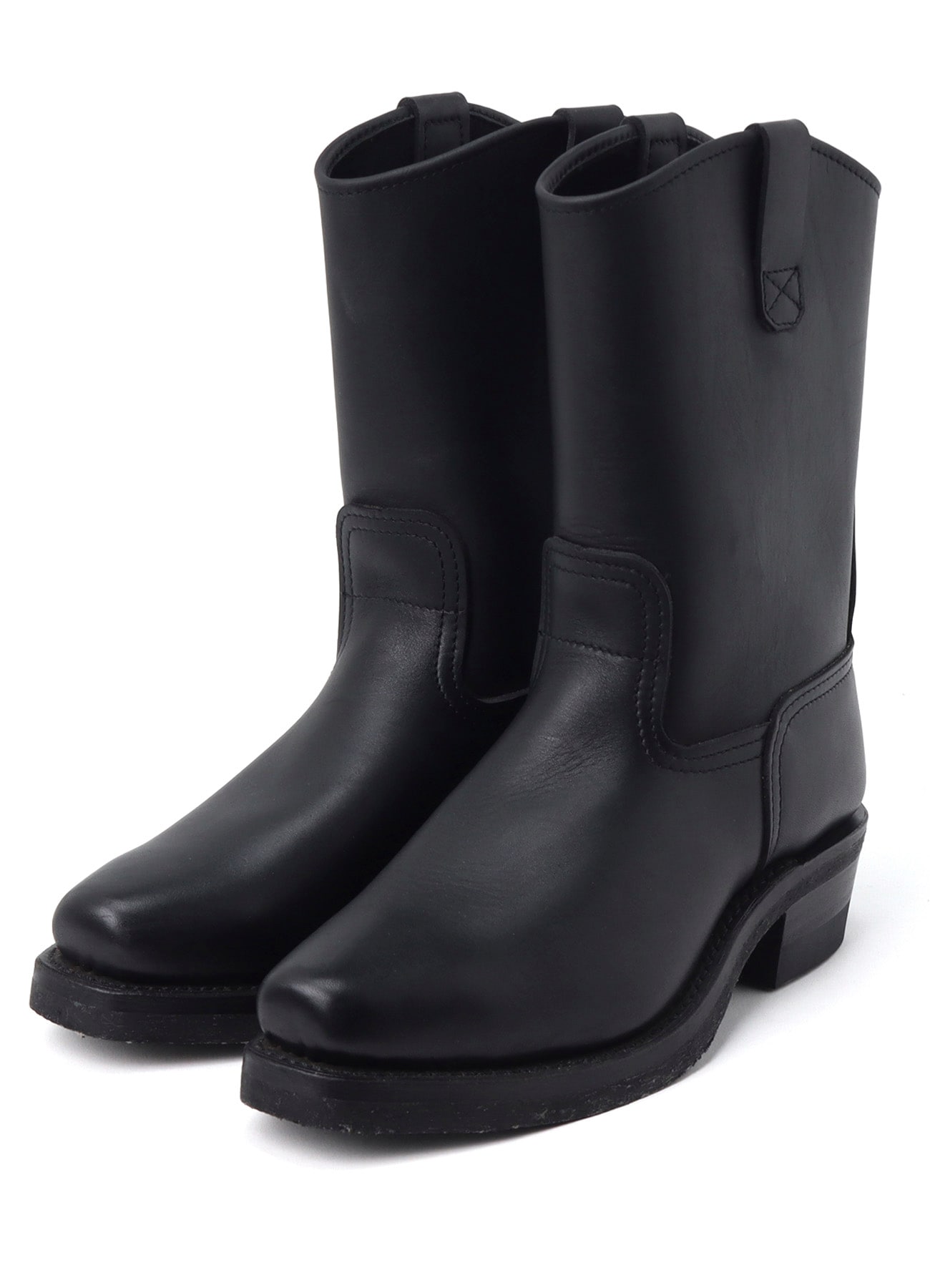 Y's for men × MASSES】HORWEEN LEATHER MOTORCYCLE BOOTS(26 Black