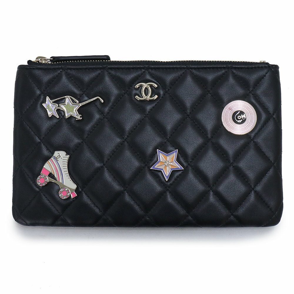 楽天市場】シャネル マトラッセ ラムスキン ポーチの通販