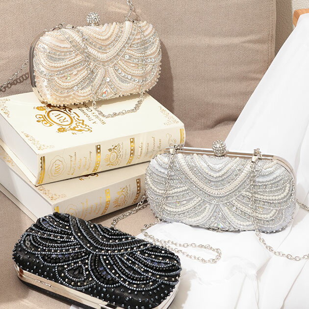 楽天市場】ビーズ クラッチ（クラッチバッグ・セカンドバッグ