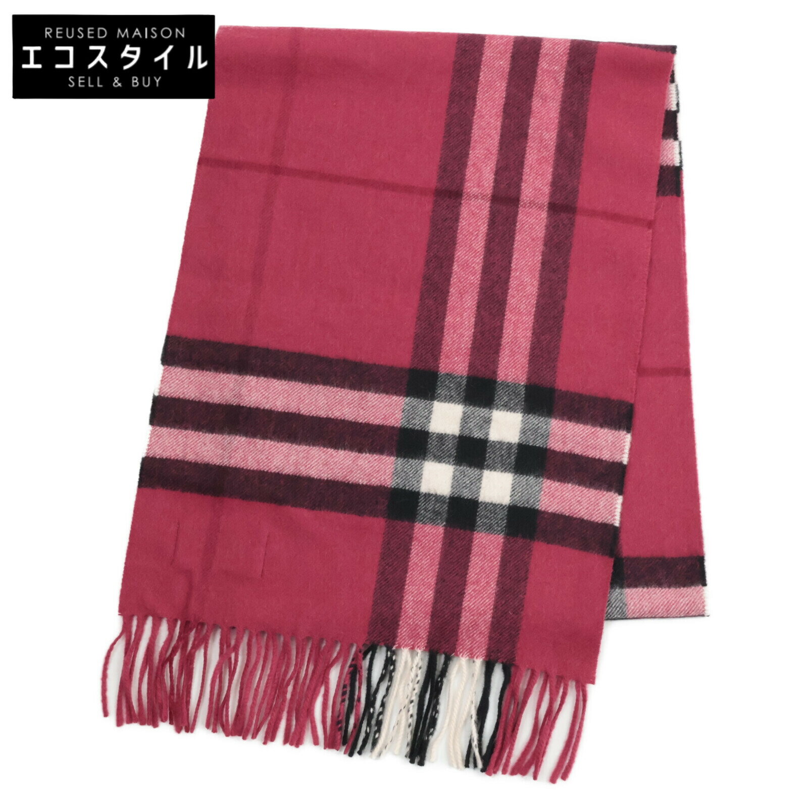 楽天市場】マフラー チェック ピンク（ブランドバーバリー）（マフラー