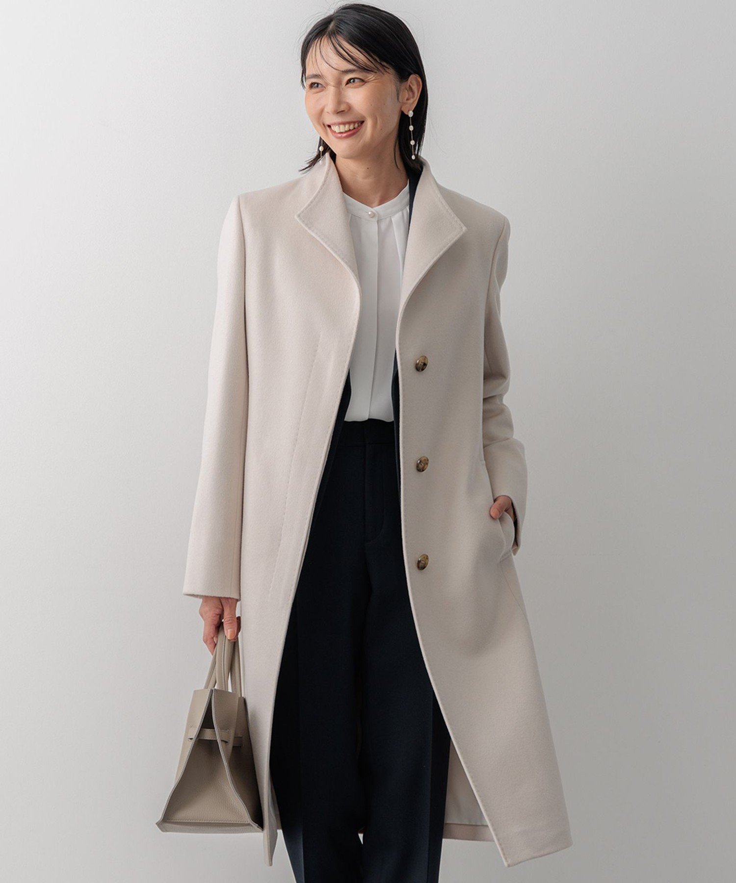 楽天市場】ウールアンゴラビーバー フーデッドコート 23区の通販