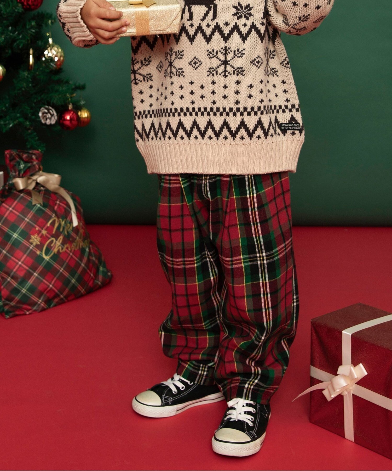 楽天市場】赤 チェック（パンツ｜キッズファッション）：キッズ