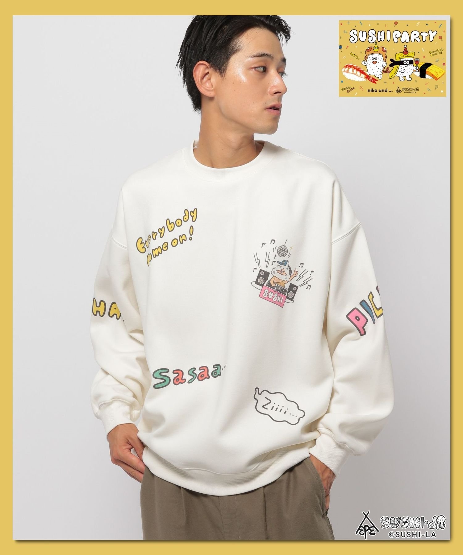 楽天市場】Niko and（カラーホワイト）（スウェット・トレーナー