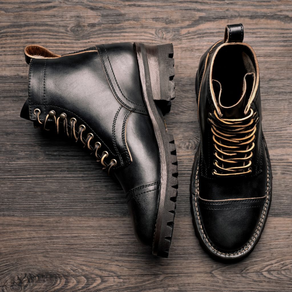 Men's Challenger Boot In Black x Natural Teacore Leather - Thursday