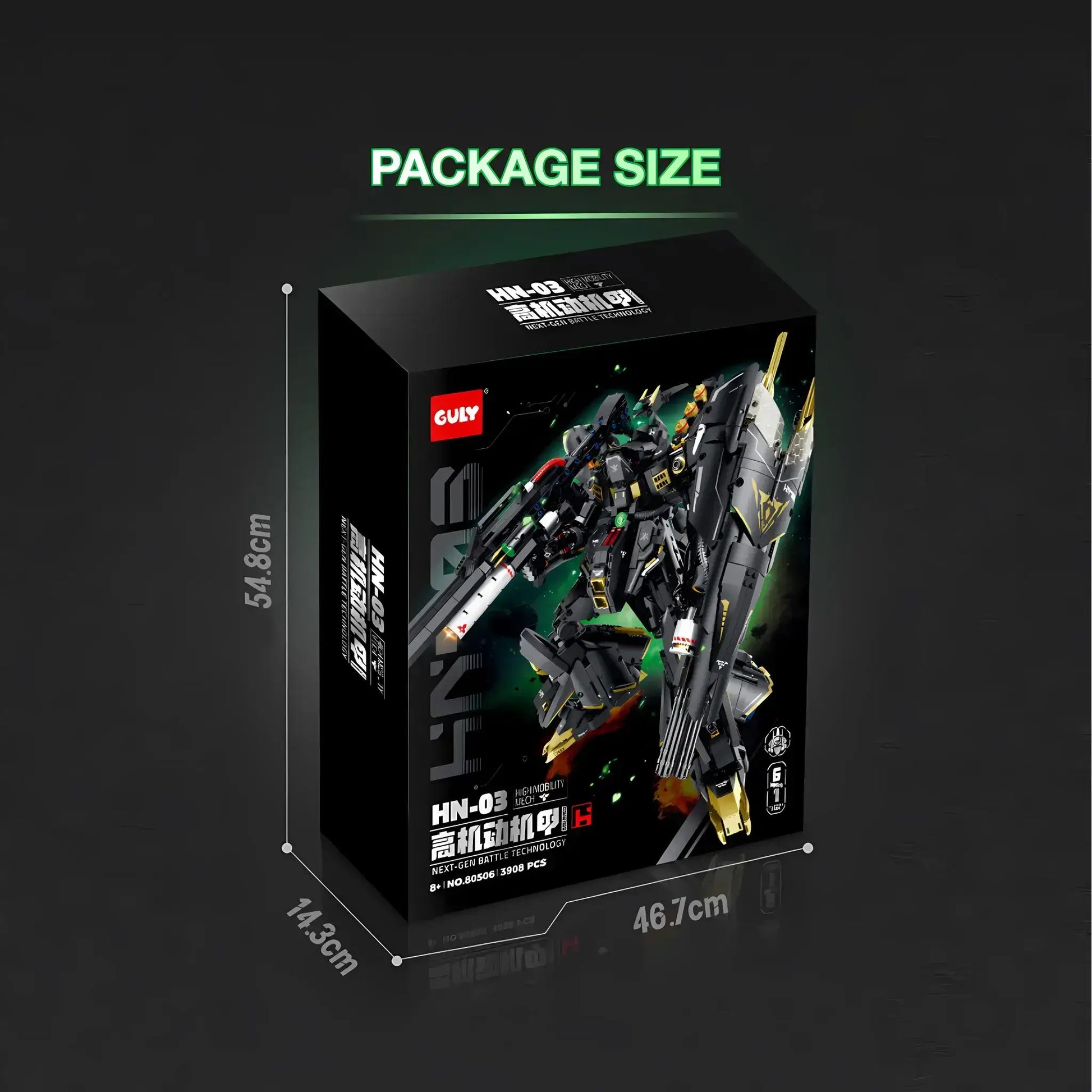 Tongshengju HN03 Dark Sazabi Model (3908PCS) Mecha Building Blocks