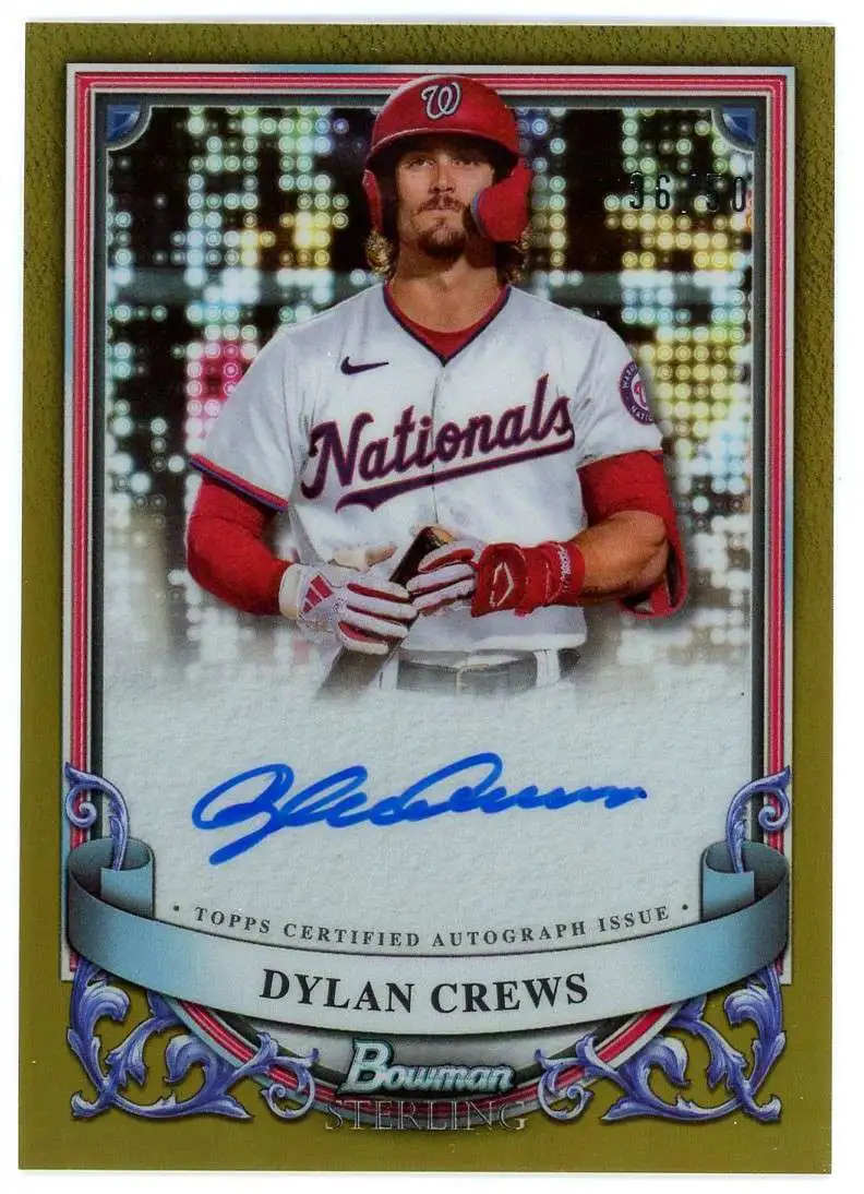 MLB 2024 Bowman Sterling Single Card Gold 3650 Dylan Crews PA-DC