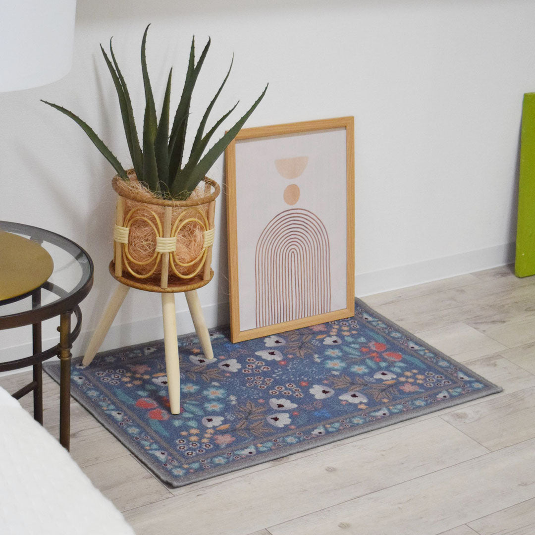 フラワー花柄ミニラグマット TOCORU Series