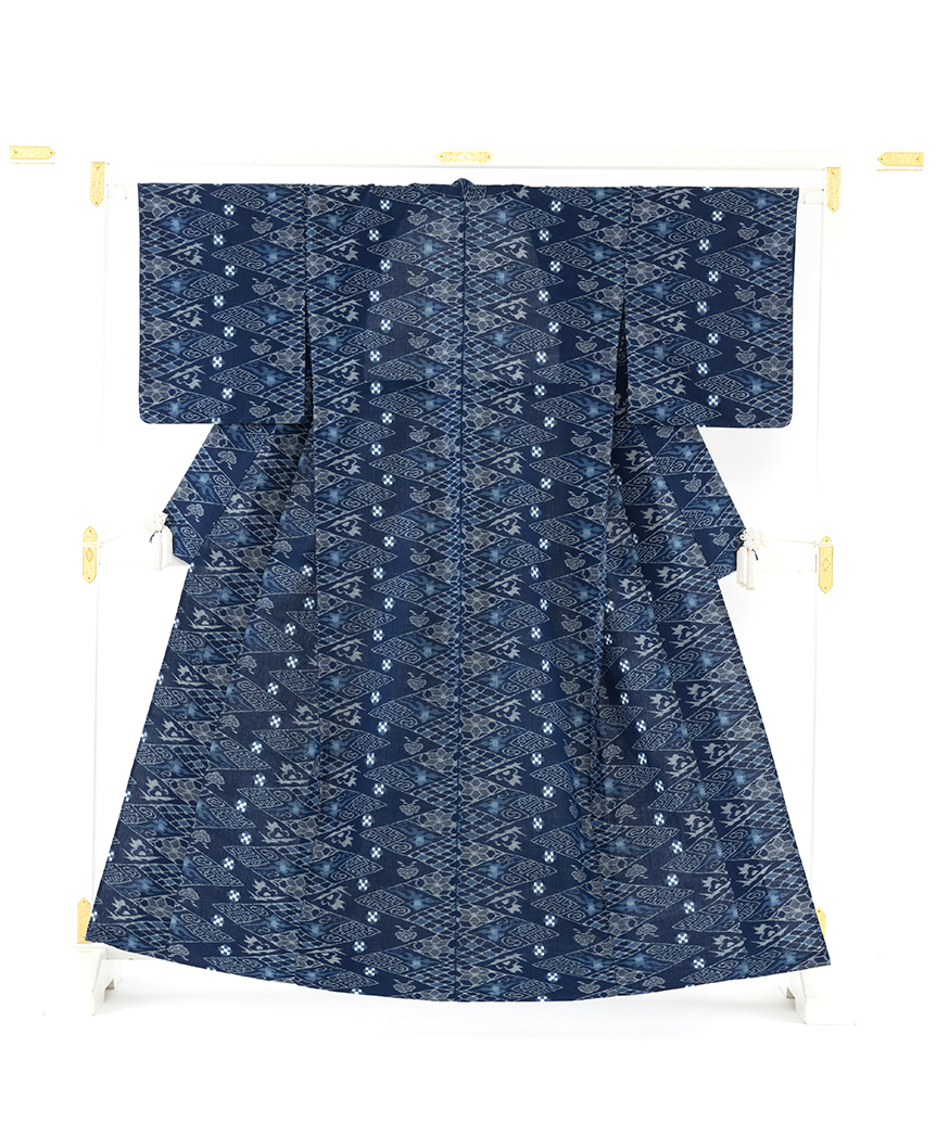 人間国宝 松枝玉記作 重要無形文化財 久留米絣 着物 | 特選きもの