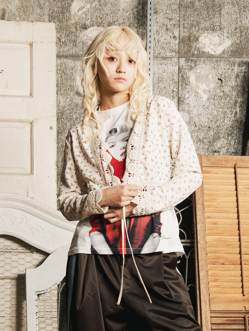 Meridian クロシェレース 花柄 カーディガン – 古着屋Top of the Hill